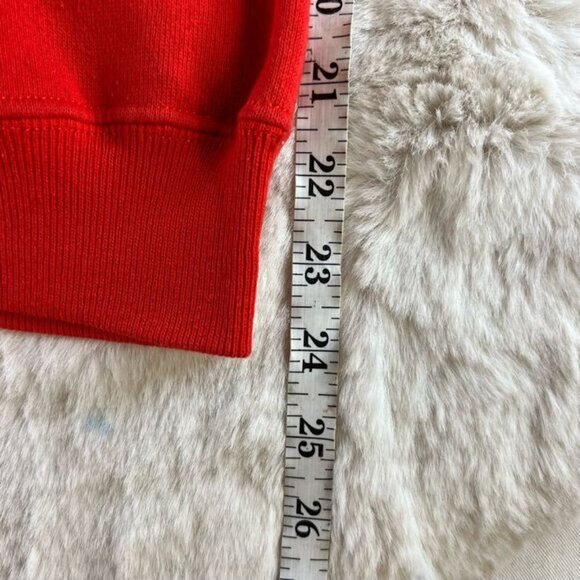 VTG 90s Hanes Women's "All American Mom" Red Collared Sweater sz Medium - Picture 6 of 6